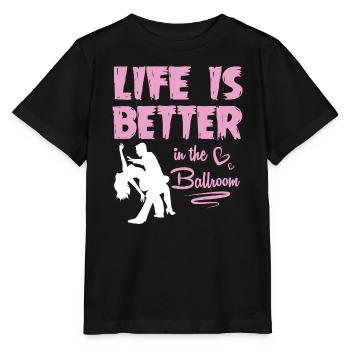 Walzer Paartanz - Stanley/Stella Kinder T-Shirt MINI CREATOR  - Schwarz - Vorne - Mikhail (115cm)
