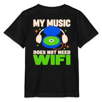 Cd-sammler Kompaktplatte Physisches Medium - Stanley/Stella Kinder T-Shirt MINI CREATOR  - Schwarz - Vorne - Mikhail (115cm)