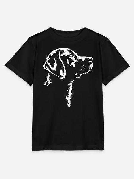 Labrador Kopf Portrait - Stanley/Stella Kinder T-Shirt MINI CREATOR - Schwarz