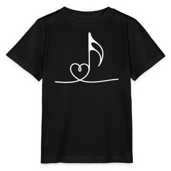 Herznote Melodie - Stanley/Stella Kinder T-Shirt MINI CREATOR  - Schwarz - Vorne - Mikhail (115cm)