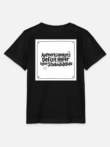 Aufmerksamkeitsabenteuer Wortwitz - Stanley/Stella Kinder T-Shirt MINI CREATOR  - Schwarz