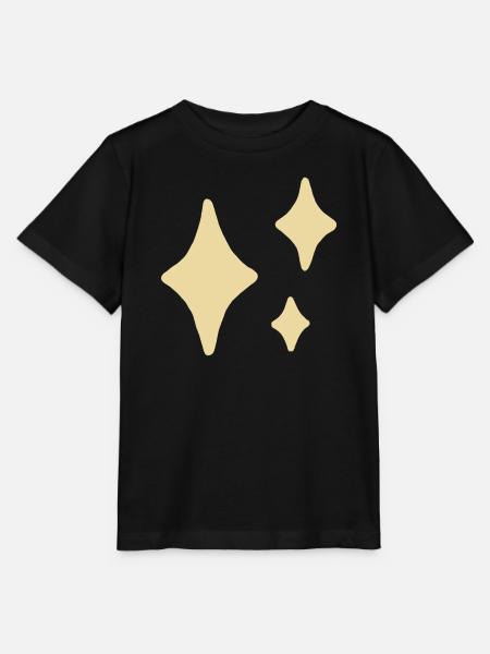 Golden Sparkle Trio - Stanley/Stella Kinder T-Shirt MINI CREATOR - Schwarz
