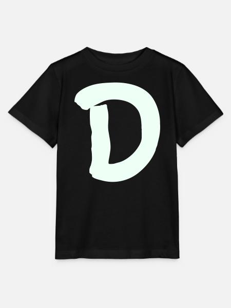 buchstabe_D- - Stanley/Stella Kinder T-Shirt MINI CREATOR  - Schwarz