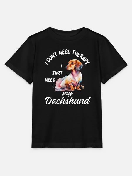 Aquarell-Dackelkunst - Stanley/Stella Kinder T-Shirt MINI CREATOR  - Schwarz