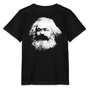 Karl-Marx-Porträt - Stanley/Stella Kinder T-Shirt MINI CREATOR  - Schwarz - Vorne - Mikhail (115cm)