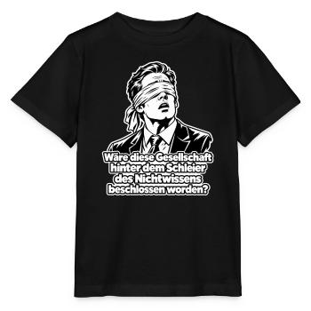 Schleier des Nichtwissens - Stanley/Stella Kinder T-Shirt MINI CREATOR  - Schwarz - Vorne - Mikhail (115cm)
