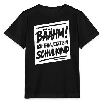 Bäähm! Ich bin jetzt ein Schulkind - Einschulung - Stanley/Stella Kinder T-Shirt MINI CREATOR  - Schwarz - Vorne - Mikhail (115cm)