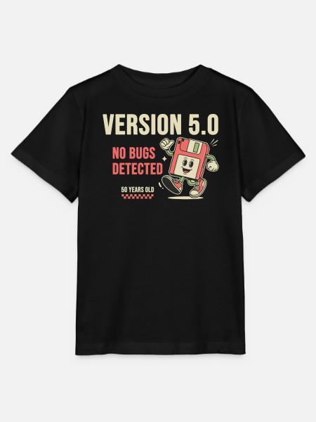 50th Birthday Programmer Version 5.0 - Stanley/Stella Kinder T-Shirt MINI CREATOR  - Schwarz