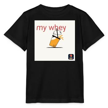Mein Whey Shake - Stanley/Stella Kinder T-Shirt MINI CREATOR  - Schwarz - Vorne - Mikhail (115cm)