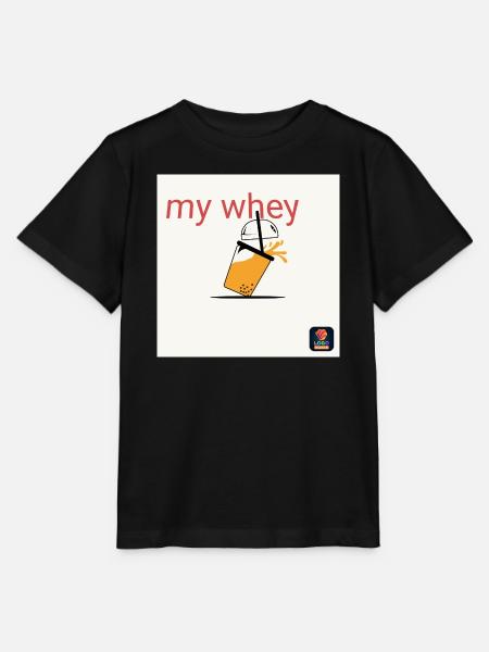 Mein Whey Shake - Stanley/Stella Kinder T-Shirt MINI CREATOR  - Schwarz