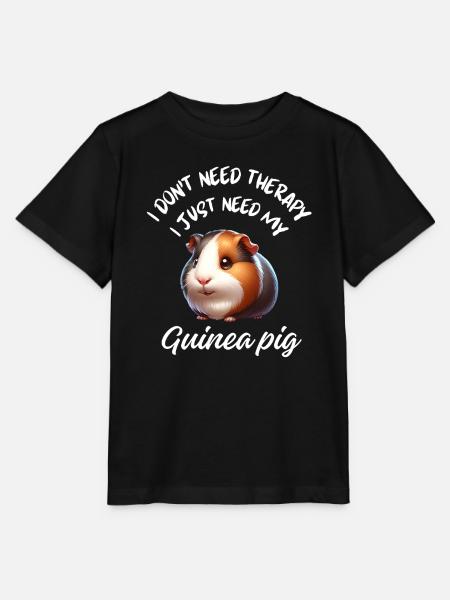 Pummeliges süßes Meerschweinchen - Stanley/Stella Kinder T-Shirt MINI CREATOR - Schwarz