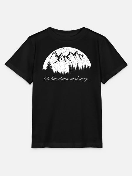 Wandern, ich bin dann mal weg - Stanley/Stella Kinder T-Shirt MINI CREATOR  - Schwarz