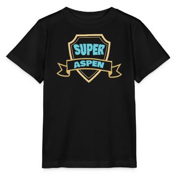 Aspen - Stanley/Stella Kinder T-Shirt MINI CREATOR  - Schwarz - Vorne - Mikhail (115cm)