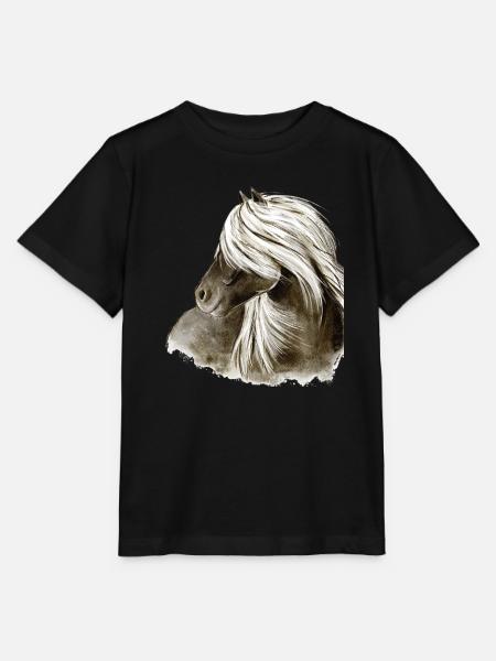 Mähnenwunder - Stanley/Stella Kinder T-Shirt MINI CREATOR  - Schwarz