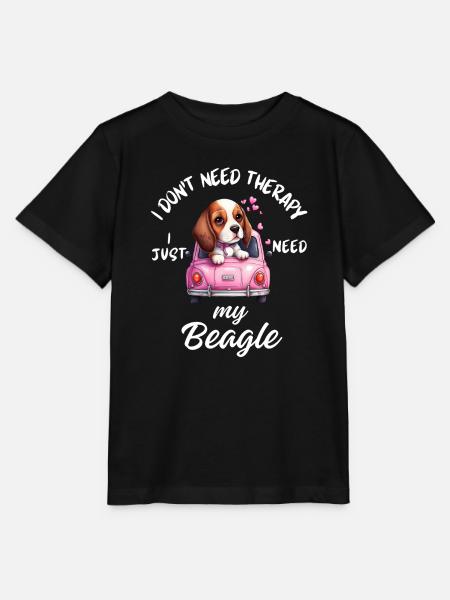 Beagle Puppy Pink Oldtimer - Stanley/Stella Kinder T-Shirt MINI CREATOR  - Schwarz