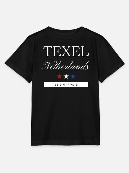 Texel Niederlande Souvenir – Reise minimalistisch - Stanley/Stella Kinder T-Shirt MINI CREATOR  - Schwarz