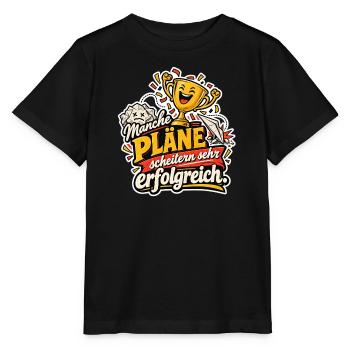 Pläne scheitern erfolgreich - Stanley/Stella Kinder T-Shirt MINI CREATOR  - Schwarz - Vorne - Mikhail (115cm)