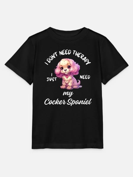Pastel Cartoon Cocker Spaniel - Stanley/Stella Kinder T-Shirt MINI CREATOR  - Schwarz