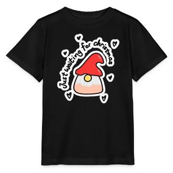Just Waiting for christmas - Stanley/Stella Kinder T-Shirt MINI CREATOR  - Schwarz - Vorne - Mikhail (115cm)