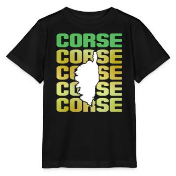 Souvenir-Urlaube zur Insel der Schönheit von Korsika - Stanley/Stella Kinder T-Shirt MINI CREATOR  - Schwarz - Vorne - Mikhail (115cm)