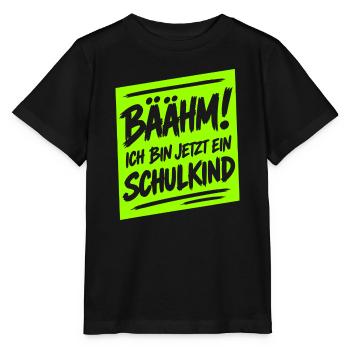 Bäähm! Ich bin jetzt ein Schulkind - Einschulung - Stanley/Stella Kinder T-Shirt MINI CREATOR  - Schwarz - Vorne - Mikhail (115cm)