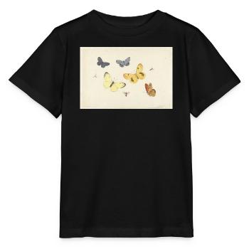 Sheet_of_Studies_with_Five_Butterflies - Stanley/Stella Kinder T-Shirt MINI CREATOR  - Schwarz - Vorne - Mikhail (115cm)