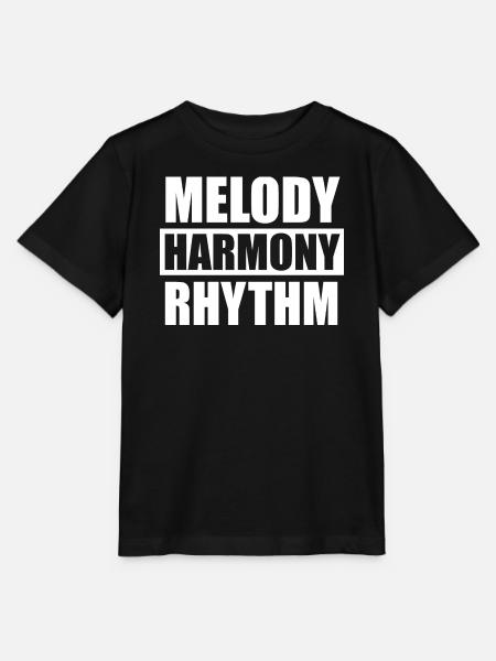 Melody Harmony Rhythm - Stanley/Stella Kinder T-Shirt MINI CREATOR  - Schwarz