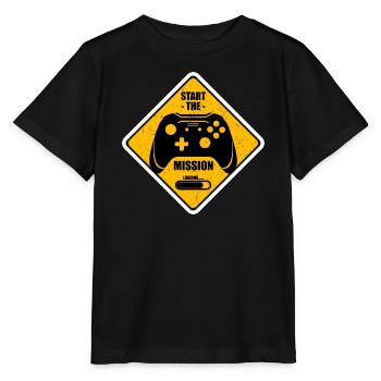 Start des Ladens des Missionsleiters - Stanley/Stella Kinder T-Shirt MINI CREATOR  - Schwarz - Vorne - Mikhail (115cm)
