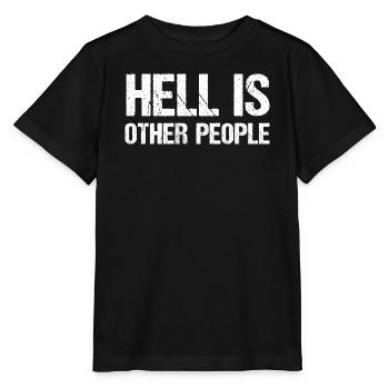 Die Hölle ist die Typografie anderer Menschen - Stanley/Stella Kinder T-Shirt MINI CREATOR  - Schwarz - Vorne - Mikhail (115cm)