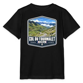 Col du Tourmalet - Stanley/Stella Kinder T-Shirt MINI CREATOR  - Schwarz - Vorne - Mikhail (115cm)