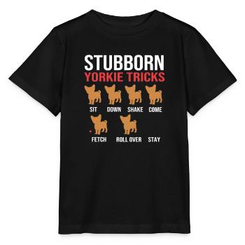 Yorkshire Terrier - Stanley/Stella Kinder T-Shirt MINI CREATOR  - Schwarz - Vorne - Mikhail (115cm)