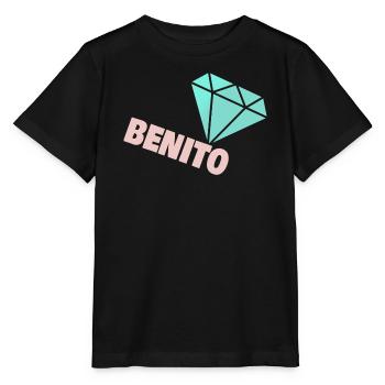 Geschenk für Benito - Stanley/Stella Kinder T-Shirt MINI CREATOR  - Schwarz - Vorne - Mikhail (115cm)