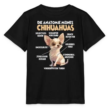 Chihuahua Hundebesitzer Geschenk Chihuahua - Stanley/Stella Kinder T-Shirt MINI CREATOR  - Schwarz - Vorne - Mikhail (115cm)