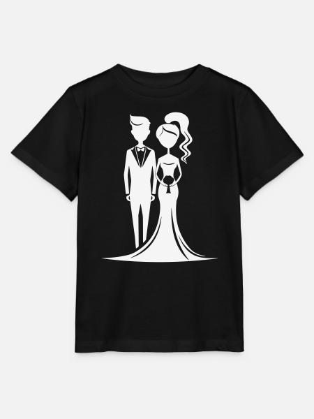 Hochzeitsduo Silhouette - Stanley/Stella Kinder T-Shirt MINI CREATOR  - Schwarz