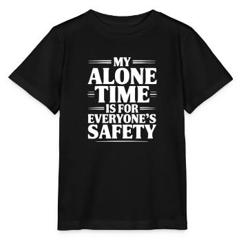 Meine Zeit allein dient der Sicherheit aller - Stanley/Stella Kinder T-Shirt MINI CREATOR  - Schwarz - Vorne - Mikhail (115cm)