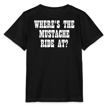 Wo findet die Schnurrbartfahrt statt? Damen-Schnur - Stanley/Stella Kinder T-Shirt MINI CREATOR  - Schwarz - Vorne - Mikhail (115cm)