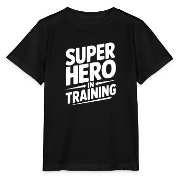 Superheld in Ausbildung - Stanley/Stella Kinder T-Shirt MINI CREATOR  - Schwarz - Vorne - Mikhail (115cm)