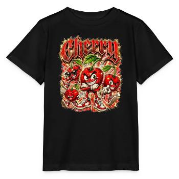 Kirsche - Stanley/Stella Kinder T-Shirt MINI CREATOR  - Schwarz - Vorne - Mikhail (115cm)