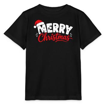 Frohe Weihnachten - Stanley/Stella Kinder T-Shirt MINI CREATOR  - Schwarz - Vorne - Mikhail (115cm)