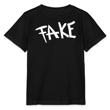 Graffiti Fake Schriftzug - Stanley/Stella Kinder T-Shirt MINI CREATOR  - Schwarz - Vorne - Mikhail (115cm)