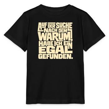 Auf der Suche nach dem Warum - Stanley/Stella Kinder T-Shirt MINI CREATOR  - Schwarz - Vorne - Mikhail (115cm)