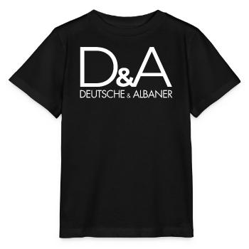 Deutsche und Albaner – Lustiges Funshirt - Stanley/Stella Kinder T-Shirt MINI CREATOR  - Schwarz - Vorne - Mikhail (115cm)