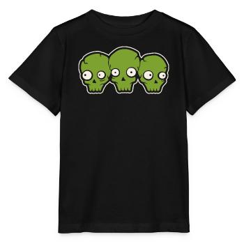 Totenköpfe  - Stanley/Stella Kinder T-Shirt MINI CREATOR  - Schwarz - Vorne - Mikhail (115cm)