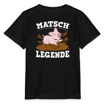 Matsch Legende - Stanley/Stella Kinder T-Shirt MINI CREATOR  - Schwarz - Vorne - Mikhail (115cm)