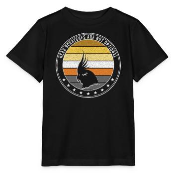 Nymphensittich - Head Scratches Are Not Optional - Stanley/Stella Kinder T-Shirt MINI CREATOR  - Schwarz - Vorne - Mikhail (115cm)