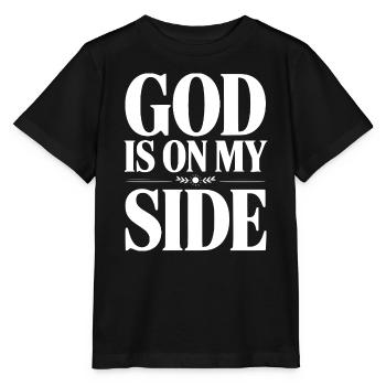 Gott ist auf meiner Seite - Stanley/Stella Kinder T-Shirt MINI CREATOR  - Schwarz - Vorne - Mikhail (115cm)