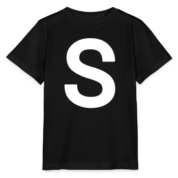 Halloween Alphabet Buchstaben S Halloween Team - Stanley/Stella Kinder T-Shirt MINI CREATOR  - Schwarz - Vorne - Mikhail (115cm)