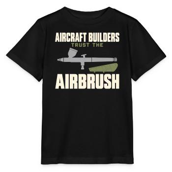 Modellflugzeug Maßstabsflugzeug Modellbaukasten Gi - Stanley/Stella Kinder T-Shirt MINI CREATOR  - Schwarz - Vorne - Mikhail (115cm)
