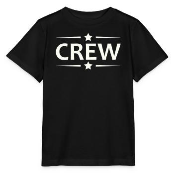 Crew Sternen Retro Badge - Stanley/Stella Kinder T-Shirt MINI CREATOR  - Schwarz - Vorne - Mikhail (115cm)