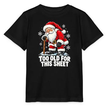 Weihnachtsmann Stab – 100 Old Sheet - Stanley/Stella Kinder T-Shirt MINI CREATOR  - Schwarz - Vorne - Mikhail (115cm)